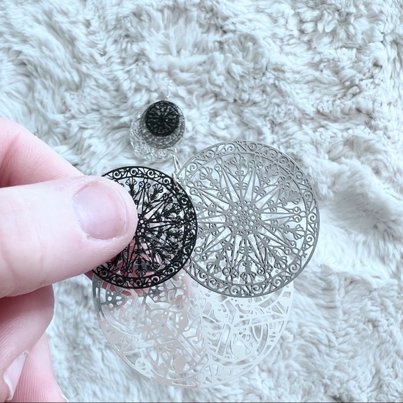 3 Pair Misc. Brand Metal Dangle Earrings | Boho | Super Light | Lot of 3 | NWOT - Picture 9 of 11